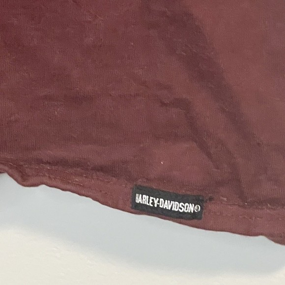 Harley Davidson Vintage 3XL T-Shirt Maroon 95th Anniversary 1998 - Picture 3 of 6